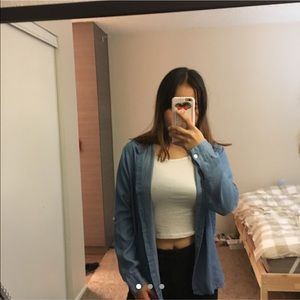 Button down denim shirt